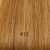 25 Pcs Straight Micro Ring Links Locks Beads Keratin Stick I Tip Human Hair Extensions 25 Colors (# 12 Dark Blonde)
