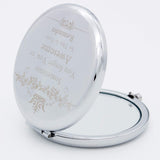 Sometimes You Forget You are Awesome So This is Your Reminder Compact Pocket Makeup Mirror with Gift Box for Woman Friend Boss Lady Wife Daughter Christmas Birthday Present