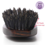 100% Wild Natural Boar Bristle Hair Brush With Wooden Handle for Men and Women's Thin, Fine Hair