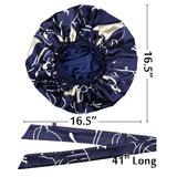 Extra Large Silky Satin Bonnet – Double Layer, Double Care