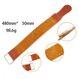 KALAIXING Straight Razor Sharpener Strap Belt. Genuine Leather Strop Belt with Sharpening Polishing Compound for Knife Straight Razor by-TD02