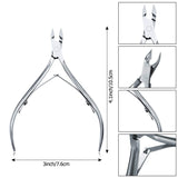 8 Pieces Cuticle Trimmer with Cuticle Pusher Stainless Steel Cuticle Remover Cuticle Nipper Cuticle Scissors Remover Manicure Pedicure Tools for Fingernails and Toenails (Silver)
