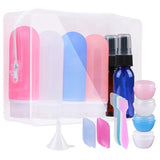 18Pcs Travel Bottles Set, REERON 3Oz Leak Proof Silicone Travel Containers TSA Approved, Refillable Toiletries Travel Tubes Accessorie & Spray Bottles & Cream Jars, For Cosmetic Shampoo Lotion Liquids