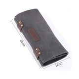 Purple Dragon Leather Roll Up Scissors Holder Pouch Cases Tool Bags for Salon Barber Hair Stylist (Grey)