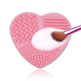 Silicone Makeup Brush Cleaner, Cleaning Mat with Color Removal Sponge Easily Clean Brushes or Switch Cosmetic Brush Color