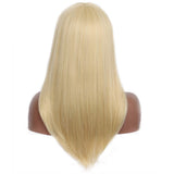 Sotica 22 Inch Bob Wigs Blonde Mixed Long Straight Synthetic Wigs Heat Resistant Full Wig with Bangs for Daily or Cosplay