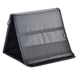 KIOTA - Professional Makeup Brush Folder, On-the-GO Makeup Artist Brush Storage Carrying Case, Black