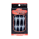 Fright Night Press On Nails, Claws, 24 Count Pre-Glued Nails to complete halloween or stage play costume