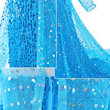 Luxury Princess Dress Costumes with Shining Long Cape Girls Birthday Party 2T 3T