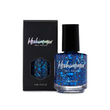 I Got A Crush On Blue Glitter Nail Polish- 0.5 oz Full Sized Bottle