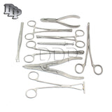 DDP 9 BODY PIERCING INSTRUMENTS KIT TOOLS PENINGTON FORCEPS,DDP-DS-740