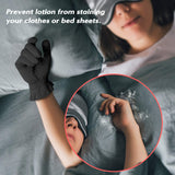 MIG4U Moisturizing Beauty Gloves Touchscreen Cotton Glove for SPA, Eczema, Dry Hands, Cosmetic Treatment, black 3 pairs size s/m