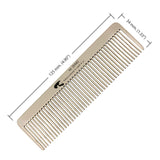 Masculine Craft Co Stainless Steel Hair and Beard Comb - Anti Static Mustache Straightener and Shaper Tool - Best Professional Grooming for Curly or Straight Hair - Fits Men's Wallet Pocket - Silver