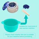 3 Pieces Replacement Wax Pot, Wax Warmer Replacement Pot Removable Silicone Pot Hair Removal Waxing Bowl for Home Use Wax Machine Accessory, 500 cc,14 oz