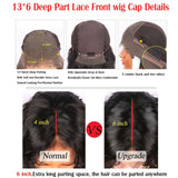 Wicca Peruvian Deep Wave Curly Human Hair 13X6 Lace Wigs Wavy Light Brown Lace Human Hair for Black Women With Baby Hair (10inch, 13X6 Lace wig)