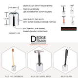 Dedge Alloy Safety Razor Holder Stand for Safety Razor (Razor not included)
