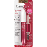 L'Oreal Paris Makeup Double Extend Beauty Tubes Lengthening 2 Step Mascara, Black, 1 Tube