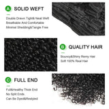 12 pcs Kinky Curly Clip ins Extensions Natural Hair Clip in Afro 3C 4A Curly Human Hair Extensions Black Remy Hair for Black Women 1b, Upgrade 120g/set, 25 clips YALI (20 inch, Kinky curly)