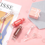 20 Pieces Clear Lip Gloss Tubes Candy Shape Lip Gloss Containers Mini Empty Lip Balm Tube and 2 Pieces Funnel for DIY Cosmetics Women Girls