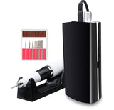 Professional 30000RPM Nail Drill,Rechargeable Electic Nail Drill Machine For Acrylic Nails, Cordless Nail Manicure Pedicure Machine(Black）