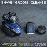 Remington XR1400 Verso Wet & Dry Men's Shaver & Trimmer Grooming Kit, Men's Electric Razor, Facial Cleaning Brush, Beard Trimmer