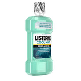 Listerine Zero Alcohol Mouthwash, Alcohol-Free Oral Rinse Formula to Kill 99% of Germs that Cause Bad Breath for Fresh Breath & Clean Mouth, Less Intense Taste, Cool Mint Flavor, 1 L (Pack of 6)