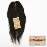 Sensationnel Unprocessed Human Hair Lace Closure Brazilian Bare&Natural (Natural Wavy, Natural Black)