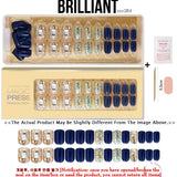 [DASHING DIVA–Nails]Premium Magic Press Super Slim Fit(2 Different Designs 30+30strips in 12 sizes) Suzy's Letter+Brilliant 275/264ssc
