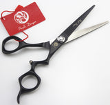 Purple Dragon 6.0 inch Barber 440C Hair Cutting Scissors and Thinning Shears with Bag - Perfect for Professional Hairdresser or Family Use
