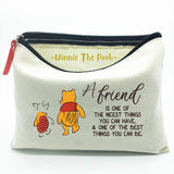 WIEZO-USA A Friend is One of The Nicest Things, The Best Friendship Gift to Friends,Winnie The Pooh Gift, Makeup Bag Gift
