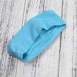 Headbands Hairband Cotton Soft and Stretchy Elastic Solid Color 12 Pcs Per Lot (Red)