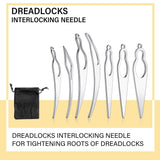 8 Pieces Dreadlocks Tool Sisterlocks Craft Dreadlocks Hair Extensions Locks Tool Hair Locking Tool Tightening Accessories for Different Christmas Braiding Hair Accessory