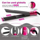 Professional Salon Hair Dryer Purple and Hair Straightener and Curler 2 in 1