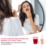 34 Pieces Mini Refillable Lip Gloss Tube Novelty Pencil Shaped Lip Gloss Bottle Ice Cream Shaped Lip Balm Tube Lollipop Shaped Empty Tube Light Bulb Shaped Balm Container with Funnel for Women Girl