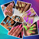 18 Colors Acrylic Nail Art, Nail Acrylic Powder Set for Nail Extension, DIY Creative Sculpture Nail, Creative Imaginative Nail Art Decoration DIY Decoration Set, US Stock