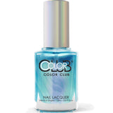 Color Club Nail Lacquer Frost Bite, Oil Slick Collection, Light Blue Silver Pink Color .5 fl oz (15 mL)