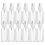 Small Plastic Spray Bottles ULG Empty Fine Mist Spray Bottles 12 Pack 2.7oz/80ml Clear Refillable Container Mini Travel Spray Bottle with Fine Mist Sprayer for Alcohol Perfume