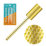 C & I New 3 Way Carbide Nail Drill Bit for Electric Manicure Drill Machine of Nail Art (Grit Middle, Silver)