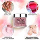NAILGIL Dip Powder Kit Powder Refill Set- 10 Colors Dipping Powder Nail Starter Kit for Beginners No UV/LED Lamp Needed French Nail Manicure