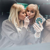 Beaufy Magnifying Compact Mirror Cosmetic Makeup Double Side Folding Pocket Purse Handheld Small Mini Beauty Travel Mirrors 2X Magnification for Women Girls Lady Party Favor Gift Mandala Design 6 Pack