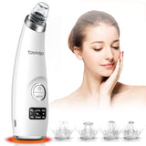 blackhead vacuum remover acne remover, toyuugo Facial Pore Cleanser Electric Acne Comedone, 3 Adjustable Suction Power, USB Rechargeable, LED Screen Blackhead Extractor Tool for Women and Men