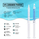 Vivostar Teeth Whitening Kit, (3)3ml Whitening Gel, (1)3ml Desensitizing Gel,Premium Quality,Made for the sensitive smile