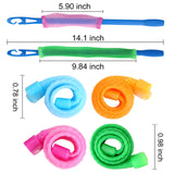 28 Pcs Hair Curlers No Heat Snail Curlers Styling Kit Hair Wave Formers Heatless Curler Spiral Curls Formers for Short Medium Long Hair, Hairstyle Styling Tools with a Styling Hook (25 cm and 15 cm)