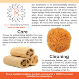 Natural Sea Wool Sponge 4-5" by Spa Destinations ® Amazing Natural Renewable Resource"Creating The in Perfect Bath and Shower Experience" 100% Satisfaction Guarantee!