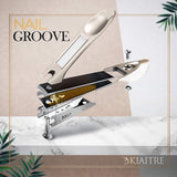 Nail Clippers 3 PCS - No Splash Nail Clippers with Nail File, Bionics Design Fingernail&Toenail Clippers Set for Men and Women, Kids and Seniors(Small and Big) (Black 3PCS)