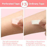 12 Rolls Eyelash Extension Tape Adhesive Breathable Microporous Fabric Tape Eyelash Grafting Tape Makeup Lash Tape for Taping Eyelid Sticker DIY, 0.5 Inch x 10 Yards, Pink