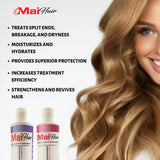 Sulfate Free Shampoo and Conditioner Kit for Keratin and Color Treated Hair – Restore Damaged, Dry, Curly or Frizzy Hair - No Parabens or Sulfates – Daily Moisture Renewal (10 OZ)
