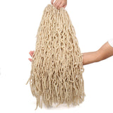 24 Inch 6 Packs Blonde Nu Faux Locs Crochet Braids Hair 21 Strands Synthetic Hair Pre-Looped Crochet Braids Knotless Style Most Natural African Roots Soft Locs Hair Extensions (24 Inch, 613#)