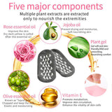 Gel Socks, Moisturizing Socks, Soft Moisturizing Gel Socks, Gel Spa Socks For Repairing and Softening Dry Cracked Feet Skins, Gel Lining Infused with Essential Oils and Vitamins (Black & Gray) …