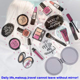Beaufy Magnifying Compact Mirror Cosmetic Makeup Double Side Folding Pocket Purse Handheld Small Mini Beauty Travel Mirrors 2X Magnification for Women Girls Lady Party Favor Gift Mandala Design 6 Pack